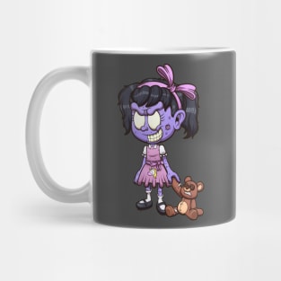 Zombie Girl With Teddy Bear Mug